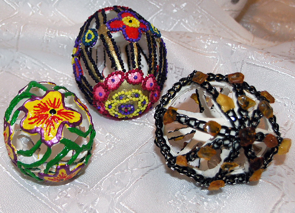 Яйця. Різьблення, інкрустація